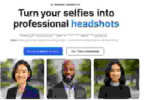 Multiverse AI Headshot Generator - Landing Page