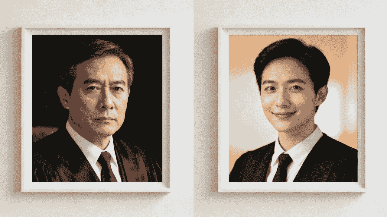 Professional lawyer headshot example