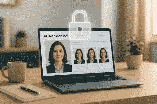 Data Security in AI Team Headshot Tools