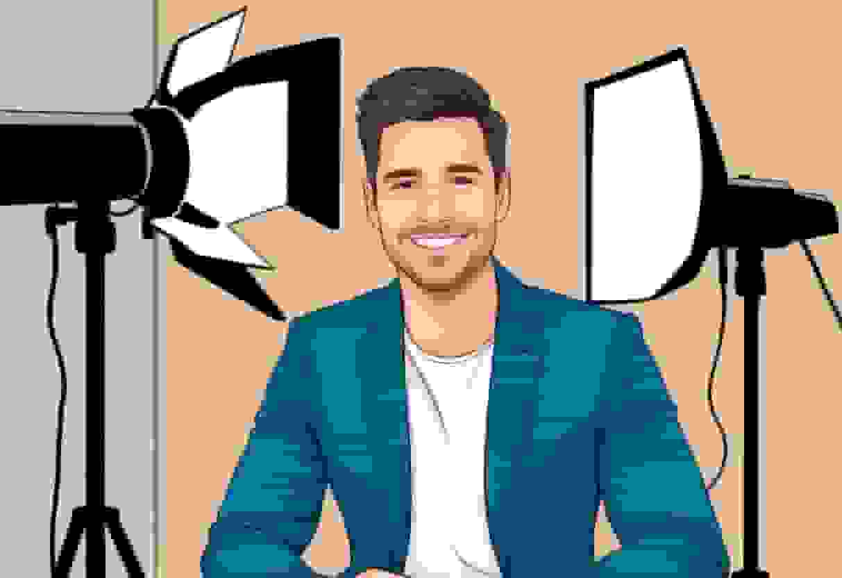What should you expect during a headshot session illustration