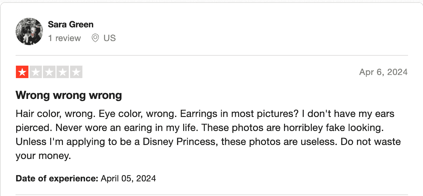Try It On AI review about ethnicity handling in headshots