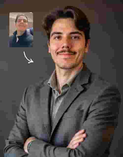 AI Professional Headshot Result Standing