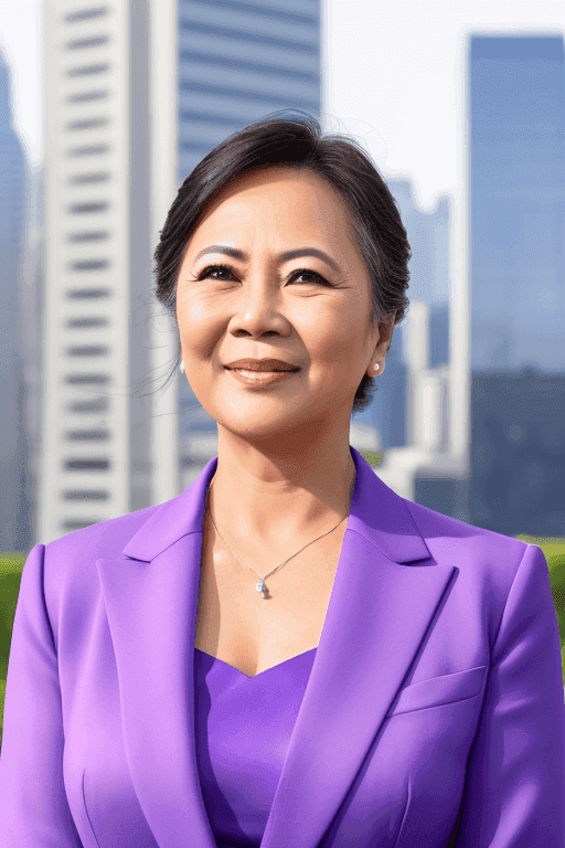 Cityscape Woman Background Example of BetterPic AI technology results