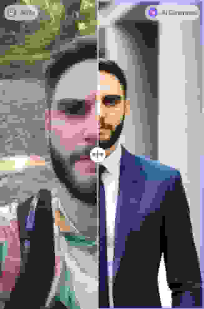 AI linkedin headshot result