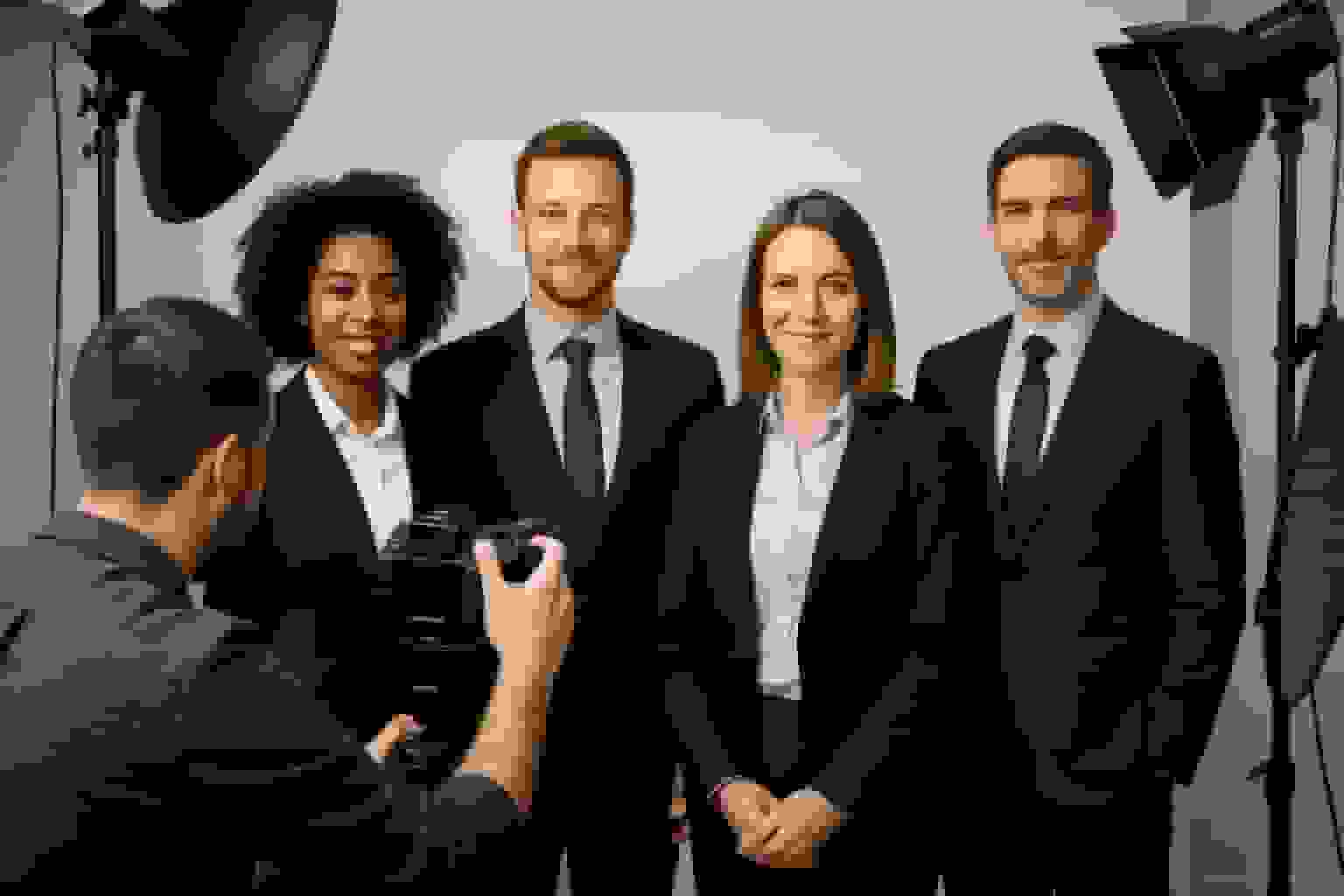 How do you choose a photographer for corporate headshots illustration