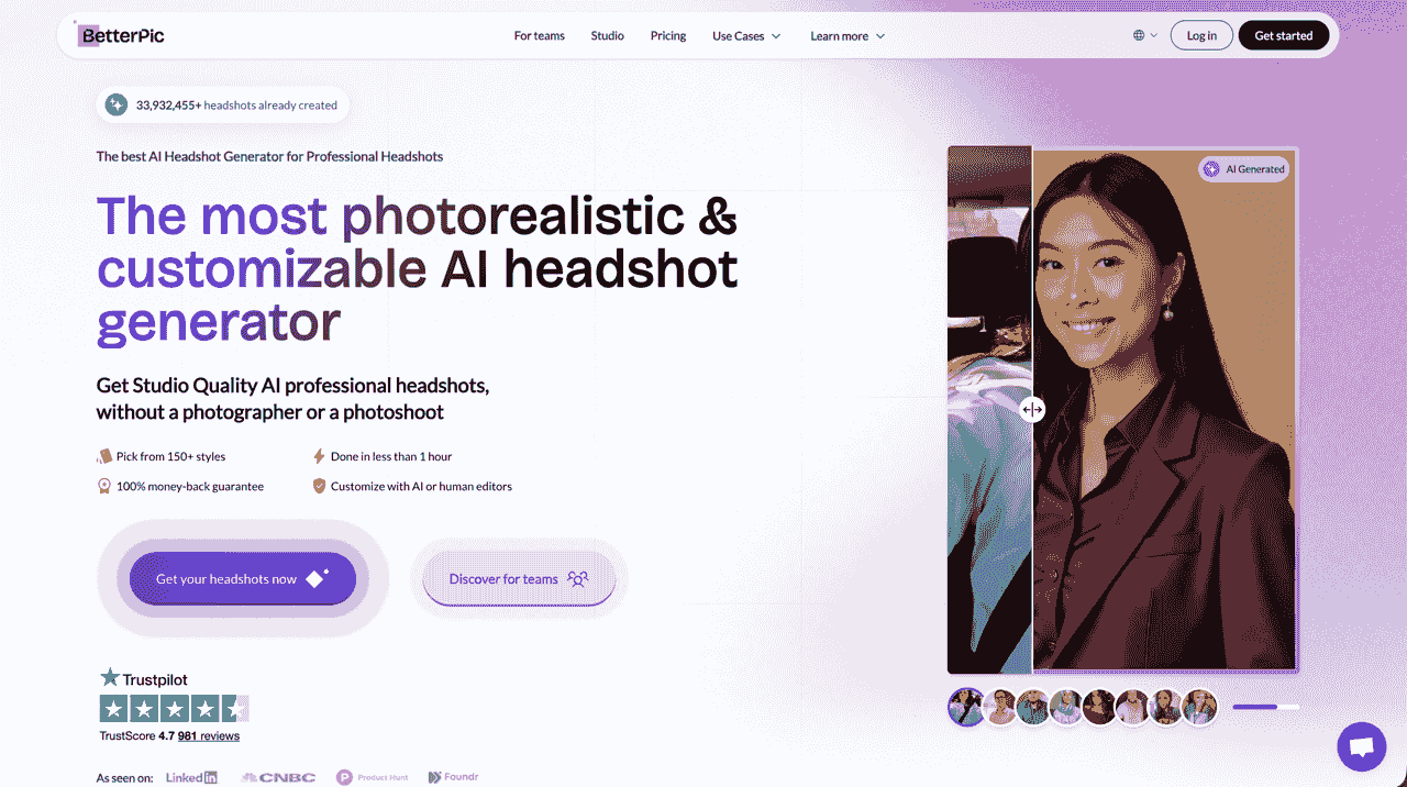 Betterpic Landing Page
