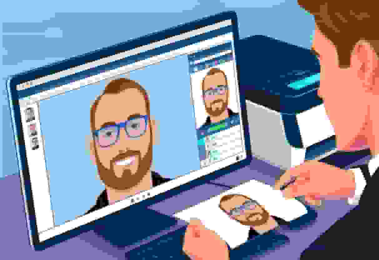 AI-generated professional headshots showing different backgrounds and outfits