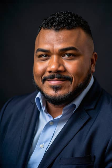 The professional AI headshot generated from that selfie