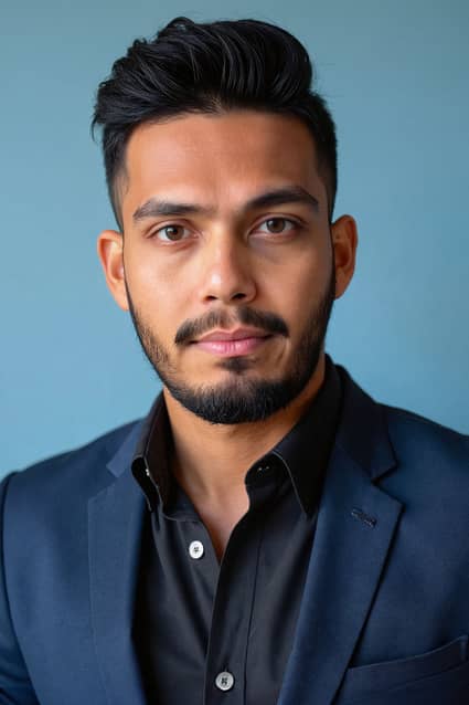 The professional AI headshot generated from that selfie