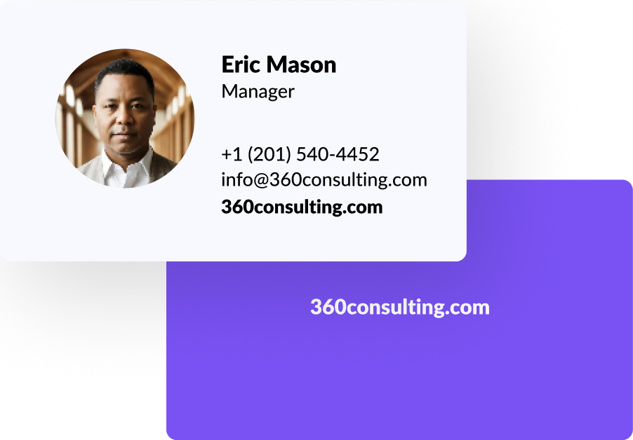 Business Cards & Signatures Example