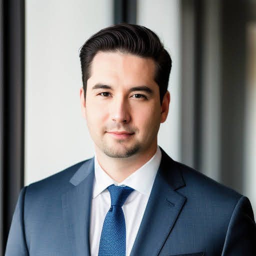 professional headshot of a man with suit made with BetterPic AI